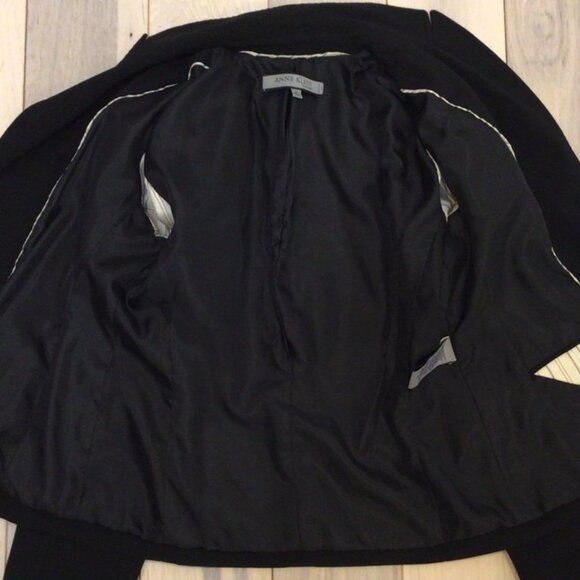 Anne Klein Platinum Blazer Jacket 2P Black Women - Picture 6 of 7
